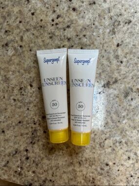 NWT Supergoop! Unseen Sunscreen SPF 50 - 2 x 10mL